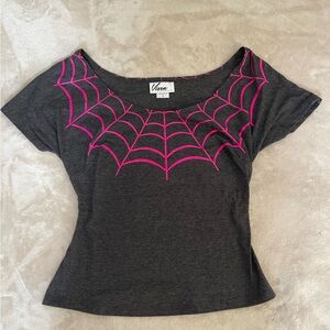 Vixen Mantrap Spider Web Top S